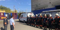 На промышленном предприятии Барнаула прошли учения городских спасателей - Администрация г. Барнаул