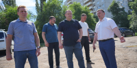 В Кировском округе продолжают ремонт тротуаров и ливневой канализации - 12 канал