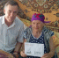 96-летие отмечает долгожительница села Овощи, труженица тыла Раиса Ивановна Будко - Туркменский район