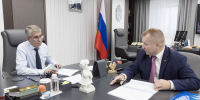 Дмитрий Миляев встретился с  генеральным директором Корпорации развития и поддержки Тульской области Сергеем Кирюхиным - Правительство области