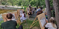 Музей книги Чехова провёл первый в этом сезоне пленэр в Ботаническом саду - Минкультуры Сахалинской области