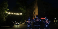 Световая растяжка "Родная и сильная" и "Говорящий фонарь" появились в центре Читы - ChitaMedia
