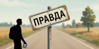 Дорожный знак в поселке Правда Алтайского края / Фото: сгенерировано ИИ Яндекс / amic.ru - ИА Амител