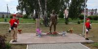 В Красном поле в День ветеранов боевых действий прошел торжественный митинг - Сосновская нива