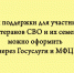 Меры поддержки для участников, ветеранов СВО и их семей можно оформить через Госуслуги и МФЦ - Народное слово