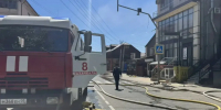 В Махачкале тушат крупный пожар в четырехэтажном коммерческом здании - Махачкалинские известия