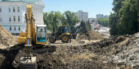 В Саранске продолжается реконструкция Фонтанного спуска - Администрация города Саранск