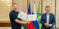 Генеральный директор «Агрокомплекса» Евгений Хворостина удостоен медали КубГАУ - КубГАУ