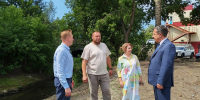 На реке Пивоварке продолжаются работы по очистке и углублению русла - Администрация г. Барнаул
