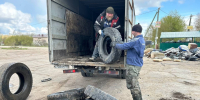 В Гатчине охотились на старые покрышки - Гатчинская служба новостей
