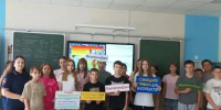 Сотрудники Госавтоинспекции посетили трудовой лагерь в СОШ № 4, где сейчас проходят практику старшеклассники. - Алексеевский городской округ