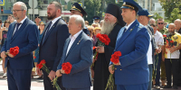 Епископ Усманский Евфимий принял участие в митинге в честь Дня чествования ветеранов боевых действий - Липецкая Епархия