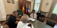 Председатель Горсобрания Сочи Виктор Филонов провел встречу с председателем ТПП Сочи Тарасом Ярошем и ген.директором Академии развития субтропического хозяйства Андреем Платоновым - Городское Собрание