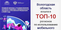 Вологодская область вошла в ТОП-10 регионов Российской Федерации по количеству контрольных (надзорных) и профилактических мероприятий, проведенных с использованием мобильного приложения «Инспектор». - Чагодощенский муниципальный округ