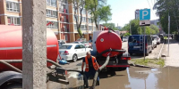 Стрижка газонов, откачка дождевой воды, ямочный ремонт: итоги работы ГСТК за первый месяц лета - Администрация г. Благовещенск