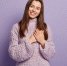portrait-happy-young-european-woman-keeps-hands-breast-shows-heart-gesture-expresses-gratitude-being-thankful-models-against-purple-wall-body-language-monochrome-people-devotion.jpg - Центр Мой бизнес