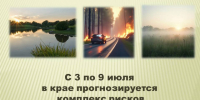 С 3 по 9 июля на территории края прогнозируется комплекс рисков. - Администрация города