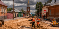 На главной артерии города Ельца — улице Карла Маркса продолжается масштабное обновление коммуникаций. - Министерство ЖКХ