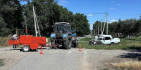 Водитель легковушки пострадал в ДТП с трактором на Ставрополье - ИА Победа 26