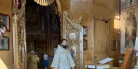 Архиерейское богослужение в Троицком кафедральном соборе г. Щигры. - Щигровская епархия