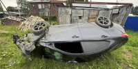 Под Сосногорском водитель Kia Rio съехал в кювет и опрокинулся, пострадали две пассажирки - ИА Комиинформ