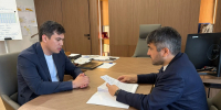 Паводки и строительство школ обсудили глава Табасаранского района и министр строительства Дагестана - РИА Дагестан