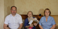 Глава муниципалитета поздравил с 95-летием труженицу тыла  - Городской округ Ступино