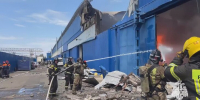 Площадь пожара на заводе в Ставрополе возросла до 5 тысяч квадратных метров - M24.Ru