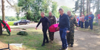 В Волховском районе захоронили бойцов Красной армии, найденных поисковиками - Pro-Volhov.Ru