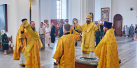 Божественная литургия в Вознесенском кафедральном соборе города Касимова в Неделю 5-ю по Пятидесятнице - Касимовская епархия
