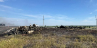 Рядом с Волгоградом фура опрокинулась и загорелась вместе с водителем - Газета Городские вести
