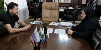 Глава Дербентского района Эльман Аллахвердиев встретился с Анастасией Муслимовой - Дербентский район