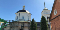 В церкви Сорока Севастийских Мучеников в Печорах идут работы в интерьерах и на фасадах. Фото: АНО «Возрождение объектов культурного наследия в городе Пскове (Псковской области)» - InformPskov.Ru