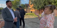 Инспекционный выезд главы города на ул.Братской. - Администрация г. Малгобек
