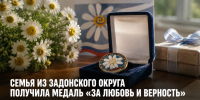Семья из Задонского округа получила медаль «За любовь и верность» - Газета Задонская правда