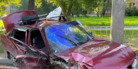 Легковушку разорвало в жестком ДТП в Самаре, водитель почти не пострадал - Самарская Газета