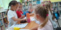 В районной библиотеке состоялась познавательно-игровая программа под названием «Чудесное путешествие по волшебной стране сказок» - Пензенский район