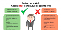 Борьба с неформальной занятостью. - Подосиновский район