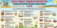 День семьи, любви и верности: афиша мероприятий для оренбуржцев - Администрация города