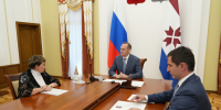 Артём Здунов провел встречу с генеральным директором Краснослободского радиозавода Мариной Журавлевой - Правительство Республики Мордовия