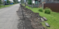Начаты работы по устройству пешеходной дорожки по ул. Тукмачева. - Омутнинское городское поселение