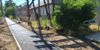 В селе Тахта завершены работы по обустройству тротуара на улице Ленина. - Ипатовский городской округ