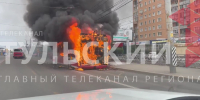 Названа причина пожара в троллейбусе на проспекте Ленина в Туле - ТК Первый Тульский