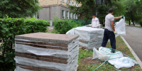 1800 квадратов пешеходной зоны преображаются на старейшем проспекте столицы Хакасии - Абакан 24