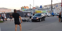 В Сызрани мотоциклист на скорости врезался в легковушку - КТВ-ЛУЧ