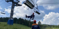 В Бобровом логу Красноярска с канатной дороги спускали людей - Сетевое издание Среда24