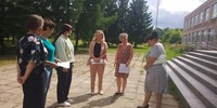 Благоустройство территории Воскресенской школы. - Савинский район