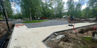 В Новодвинске продолжается благоустройство городского парка культуры и отдыха. - Город Новодвинск