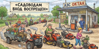 На заправку – на газонокосилке? - Справедливая Россия