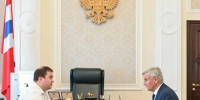Виталий Хоценко провел рабочие встречи с руководителями двух муниципалитетов Омской области - ИА Омскрегион